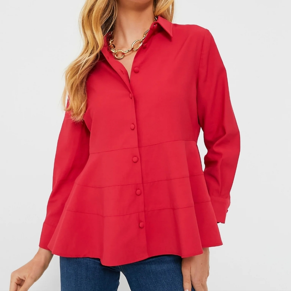 Pomander Place BLACK Ashlen Blouse in LARGE